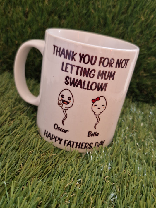 Personalised fathers day mugs